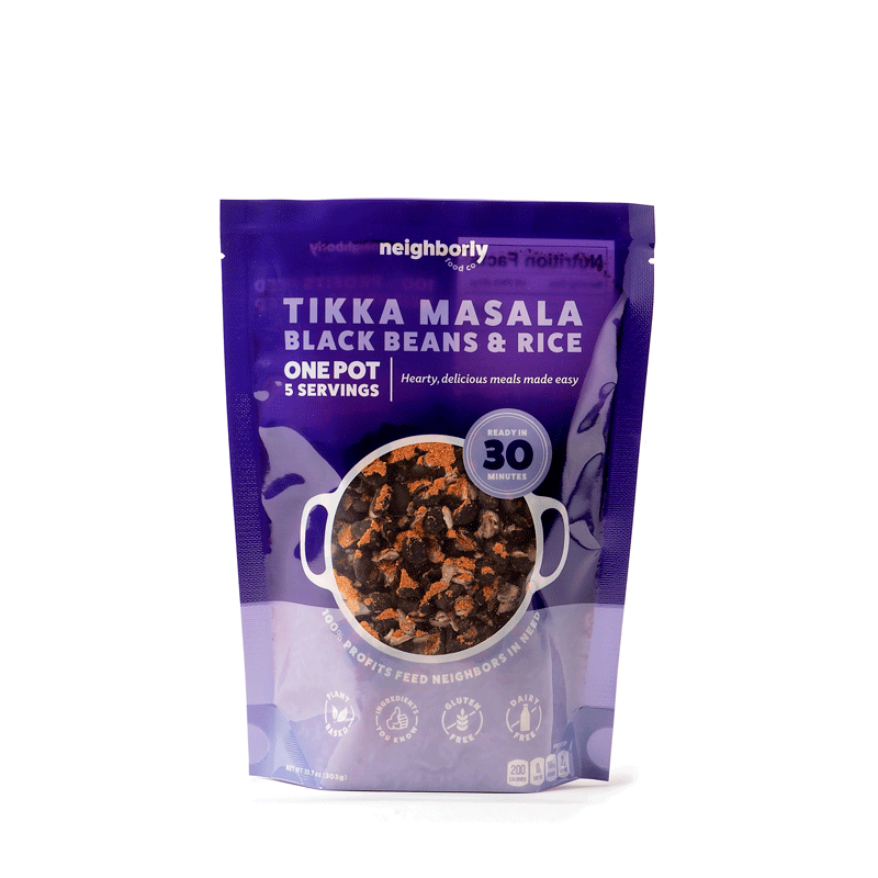 Tikka Masala Black Beans & Rice (case of 12)